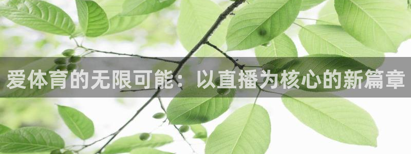爱体育的无限可能：以直播为核心的新篇章
