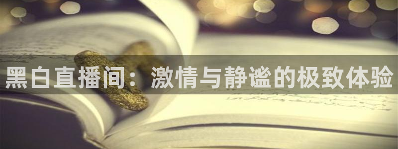 黑白直播间：激情与静谧的极致体验