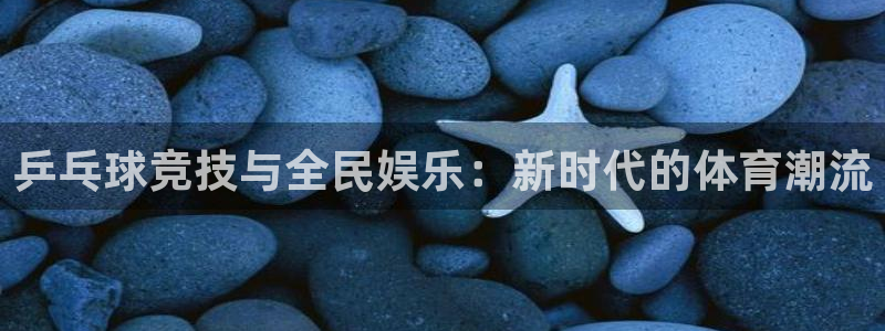 乒乓球竞技与全民娱乐：新时代的体育潮流