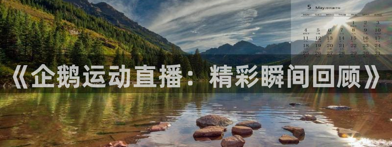 《企鹅运动直播：精彩瞬间回顾》